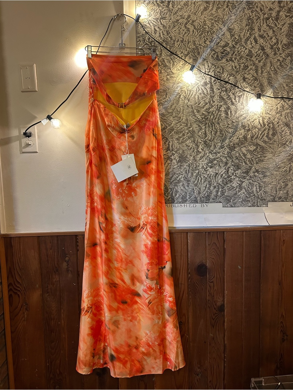 Pepper Mayo Orange floral print maxi dress - Picture 3 of 5